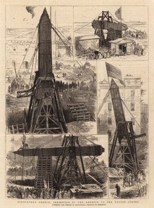 Cleopatra&39;s Needle，由Khedive提交给美国 作者 威廉·亨利·詹姆斯船
