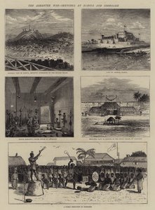 Asmintee War，Elmina和Coomassie的草图
