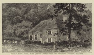 William Penn的Burial Place，Jordans Meeting-House和Graveyard，Ruscombe，Berkshire 作者 威廉·亨利·詹姆斯船