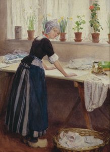 洗衣店女佣，1915年（纸上写着） 作者 威廉·亨利·马格森