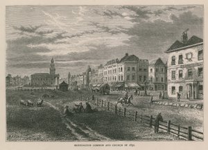 Kennington Common和教堂于1830年 作者 William Henry Prior