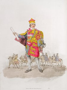先驱，来自“英国服饰”，由威廉米勒出版，1805年 作者 威廉·亨利·佩恩