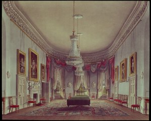 餐厅，Frogmore来自Pyne的&39;Royal Residences&39;，1818年