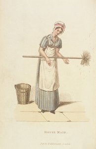 来自&39;微型世界&39;的女仆，1827年（印刷品） 作者 威廉·亨利·佩恩