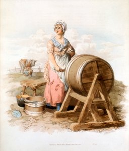 制作黄油的妇女，1808年