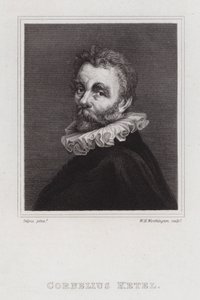Cornelis Ketel，荷兰风格主义画家（版画） 作者 威廉·亨利·沃辛顿