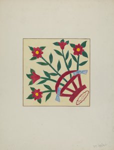 拼接的被子1号广场，约1940年。