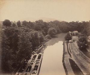 莫里斯运河格林桥，约 1895 年（照片1895 年（照片） 作者 威廉·赫尔曼·劳