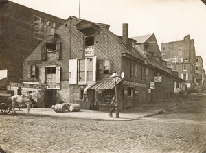 种族街码头，赛马街的特拉华大道，1867年 作者 威廉·赫尔曼·劳