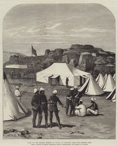 英国使命卡布尔营地，位于开伯尔山口附近的Jumrood