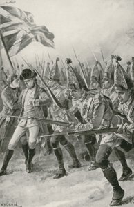 沃尔夫将军受伤，因为他在亚伯拉罕的平原上领军 作者 William Heysham Overend