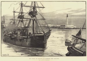 HMS Sultan在Ras-el-Tin，或灯塔堡，亚历山大