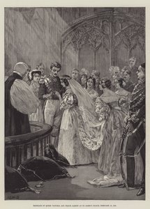 1840年2月10日，维多利亚女王和阿尔伯特亲王在圣詹姆斯宫的婚姻