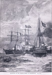 公元1865年在朴茨茅斯接收法国舰队