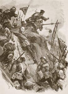 &39;罗杰斯进入，由列宁中尉帮助&39;，来自&39;十九世纪战役&39;的插图由阿奇博尔德福布斯，GA Henty和主要亚瑟格里菲斯