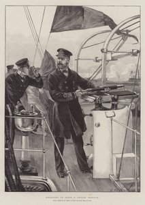 在船上发信号英国铁甲 作者 William Heysham Overend