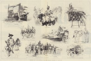 “插图海军与军事杂志”的草图，1884年7月第1期
