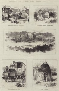 吉普赛生活的草图围绕伦敦 作者 William Heysham Overend