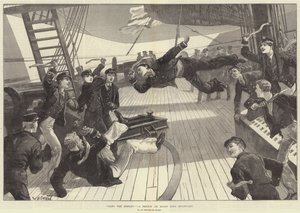 吊猴子！ HMS Inconstant上的草图