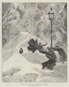 暴雪在3月12日在纽约第二十六街