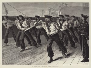 英国舰队在Marmora海，Cutlass钻 作者 William Heysham Overend