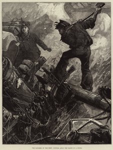 深陷的危险，在风暴中切断桅杆 作者 William Heysham Overend