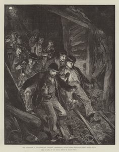 公园滑动煤矿爆炸，南威尔士Aberkenfig，探索党下降 作者 William Heysham Overend
