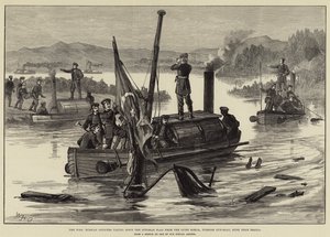 战争中，俄罗斯军官从Lutfi Djelil，土耳其枪船上取下奥斯曼帝国旗，沉没在布勒伊拉附近