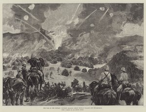 Soudan的战争，骑兵燃烧Osman Digna的村庄和营地