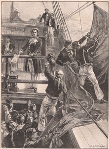 Spithead的叛变：拖着公元1797年的红旗