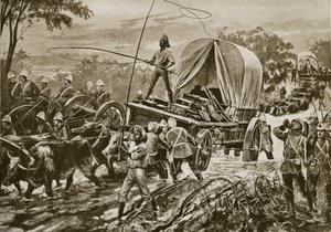 祖鲁战争：1879年4月穿越溪流的Etshowe救援部队