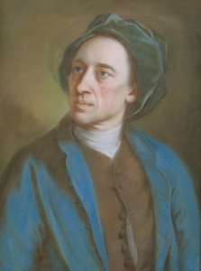 亚历山大·波普，1739-84（纸上粉彩） 作者 威廉·霍尔