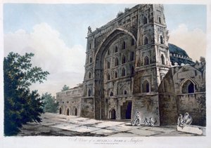 1786年Jaunpur的Musjid（aquatint） 作者 威廉·霍奇斯