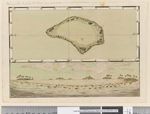 Page 25b/a Map and profile of Palmerston Island 作者 威廉·霍奇斯