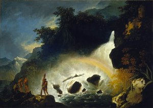 昏暗湾的瀑布，1773 年 4 月 作者 威廉·霍奇斯