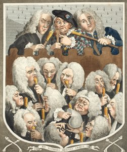 医生或殡葬公司的咨询，来自&39;Hogarth Restored：着名的William Hogarth的全部作品，由Thomas Cook重新雕刻&39;，酒吧。 1812年（手工颜色 作者 威廉·霍加斯