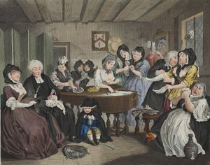 哈罗特的进步，板块VI，来自&39;Hogarth Restored：着名的William Hogarth的全部作品的插图，由Thomas Cook&39;重新雕刻，酒吧。 1812年（手工雕刻）