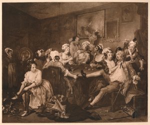 掠夺进展-3：The Orgy，1733年。 作者 威廉·霍加斯