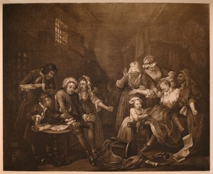 掠夺进展-7：舰队监狱，1733年。 作者 威廉·霍加斯