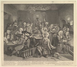 1735年6月25日，《耙子进展》，第6版。 作者 威廉·霍加斯