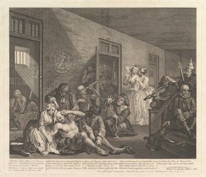 发行进展，第8页，[1735年6月25日]，于1763年重新发行。 作者 威廉·霍加斯
