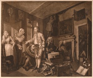 《掠夺进展》，第一场，1735年 作者 威廉·霍加斯