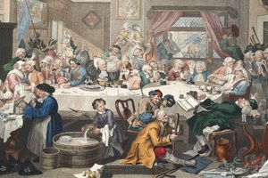 选举娱乐，来自&39;Hogarth Restored：The Whole Works of the famous William Hogarth，由Thomas Cook重新雕刻&39;，酒吧。 1812年（手工雕刻） 作者 威廉·霍加斯