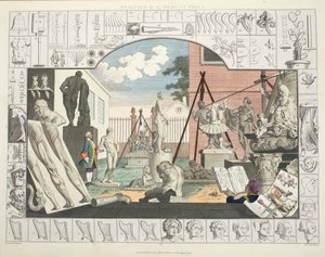 分析美女，板块1，插图来自&39;Hogarth Restored：The Whole Works of the famous William Hogarth，由Thomas Cook&39;重新雕刻，酒吧。 1812年（手工雕刻） 作者 威廉·霍加斯