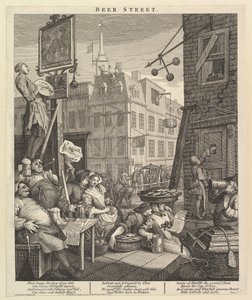 啤酒街，1751年2月4日。 作者 威廉·霍加斯