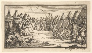 断腿约翰·海狸（John Beaver），《罗马军事惩罚》，1725年，1725年之后。 作者 威廉·霍加斯