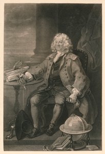 Capitain托马斯1740之前。 作者 威廉·霍加斯