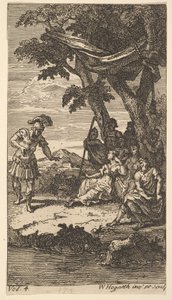 卡桑德拉，前作卷。 4，1725年。 作者 威廉·霍加斯