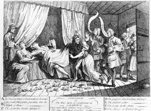 1726年，Cunicularii或Godliman的智者在协商中 作者 威廉·霍加斯