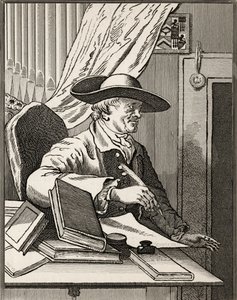 托马斯莫雷尔博士，来自&39;The Works of Hogarth&39;，于1833年出版 作者 威廉·霍加斯